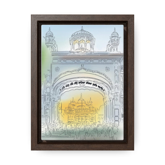 Darbar Sahib Gallery Canvas Wraps, Vertical Frame